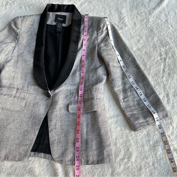 Smythe Gray Blazer with Black Lapel - Picture 5 of 11